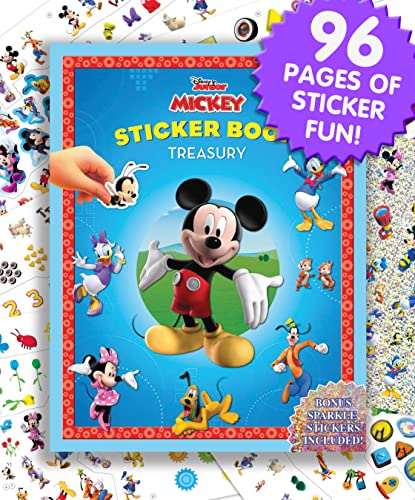 Phidal Disney Mickey Mouse Clubhouse Sticker Book - 350 Reusable Stickers, 96 Pages of Fun, Model 2764316305