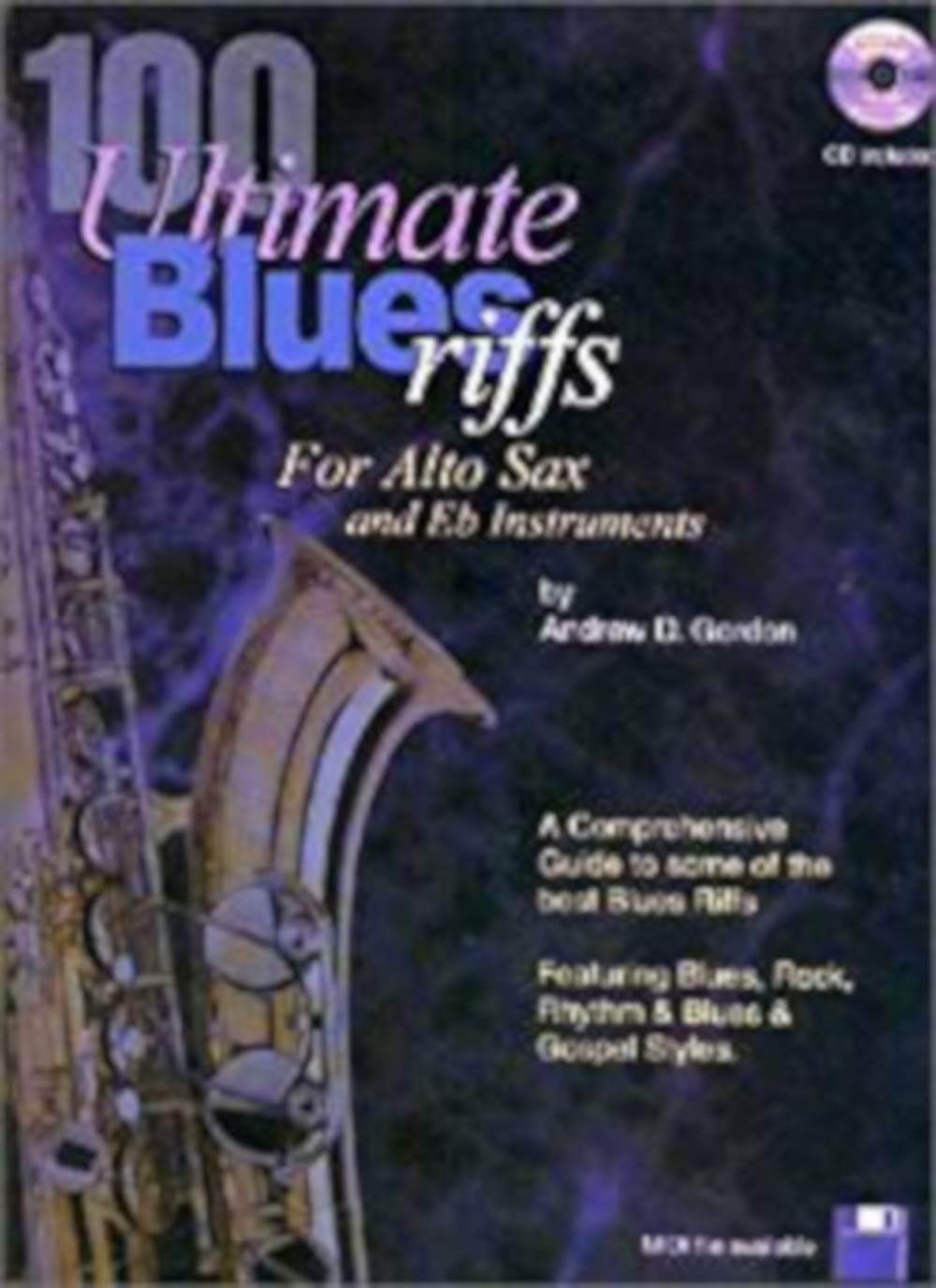 100 Ultimate Blues Riffs for Eb (alto) Saxophone Book/audio files,Used