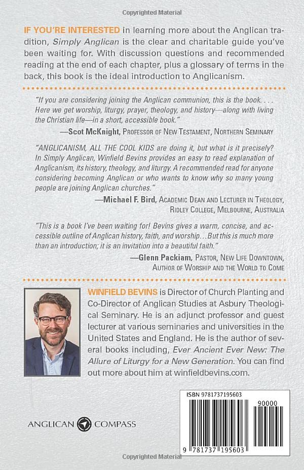 Simply Anglican: An Ancient Faith for Todays Word,Used