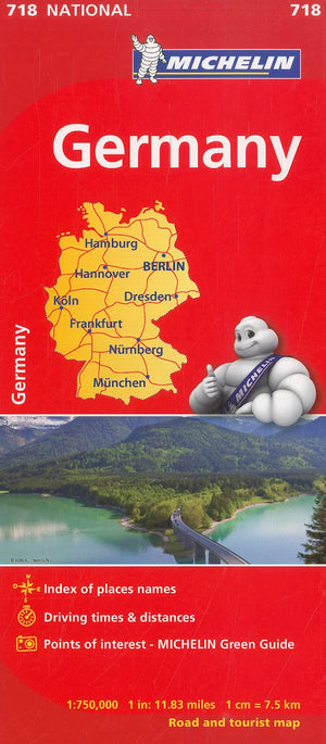 Michelin Germany Map 718 (Maps/Country (Michelin)),New