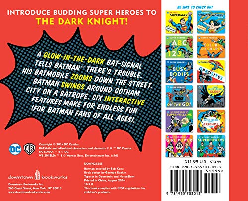 My First Batman Book: Touch and Feel (DC Super Heroes),Used