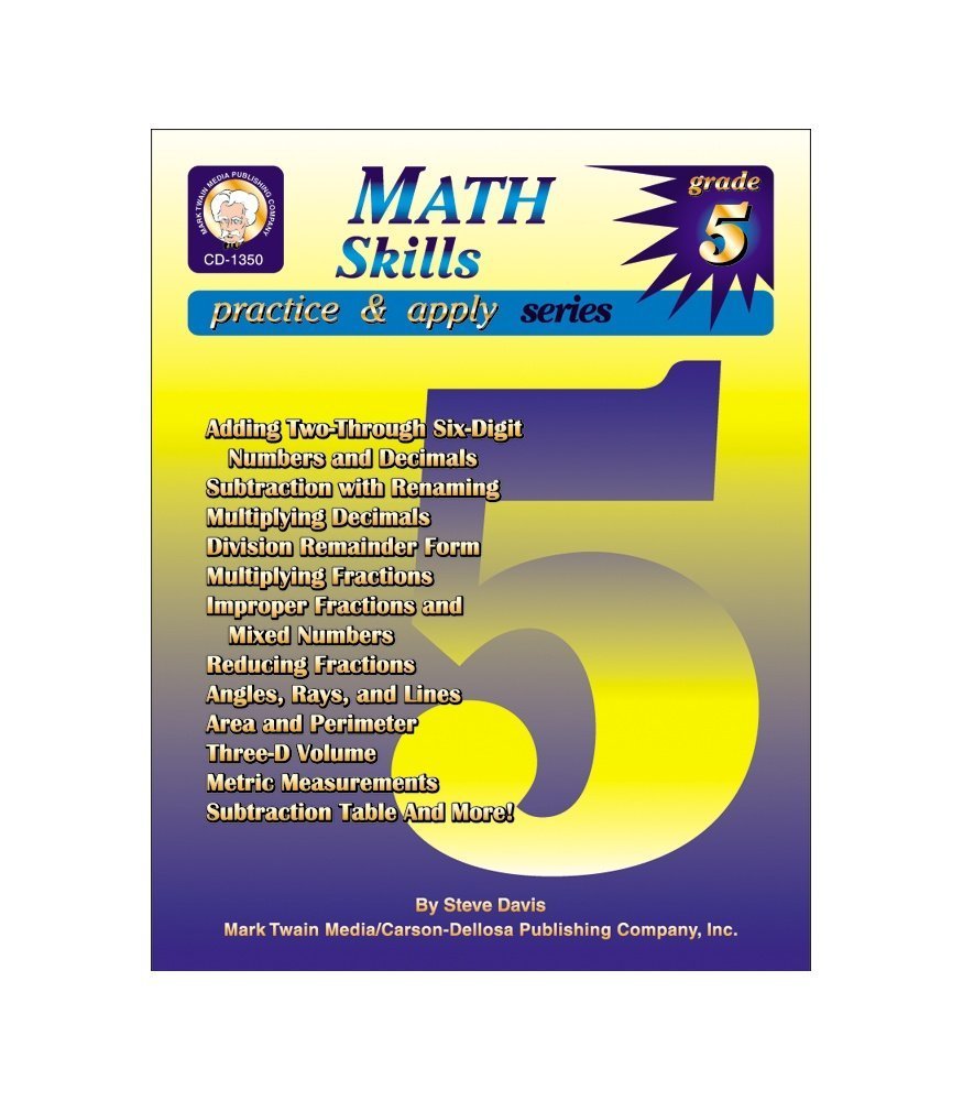 Math Skills, Grade 5 (Practice & Apply),Used