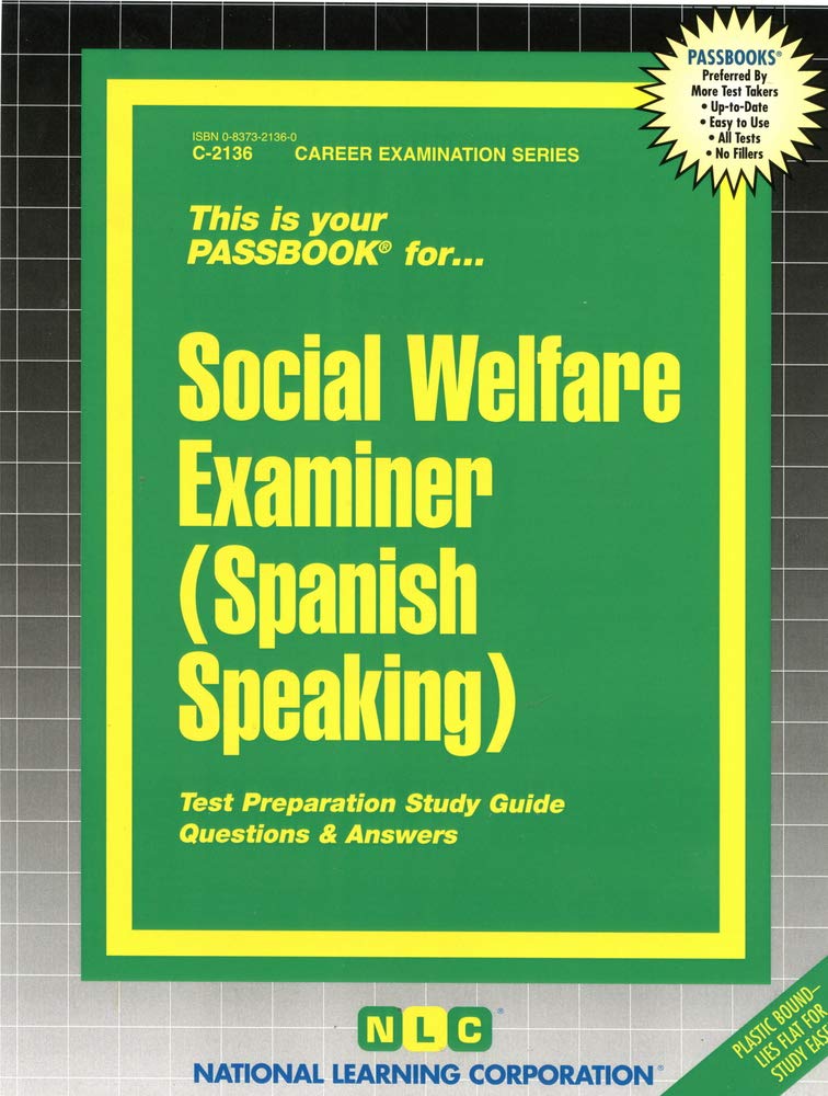 Social Welfare Examiner (Career Examination Series),New