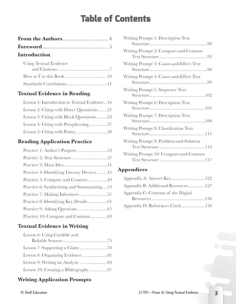Prove It! Using Textual Evidence, Levels 68,Used