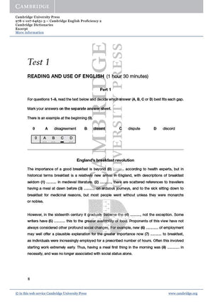 Cambridge English Proficiency 2 Student'S Book With Answers: Authentic Examination Papers From Cambridge English Language Assess