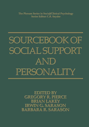 Sourcebook of Social Support and Personality (The Springer Series in Social Clinical Psychology),Used