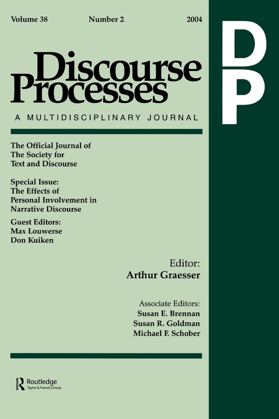 Discourse Processes,( Volume 38, Number 2, 2004),Used