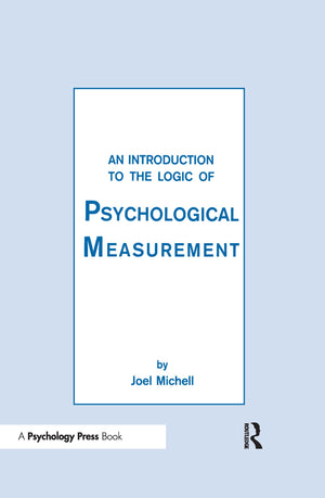An Introduction To the Logic of Psychological Measurement,Used