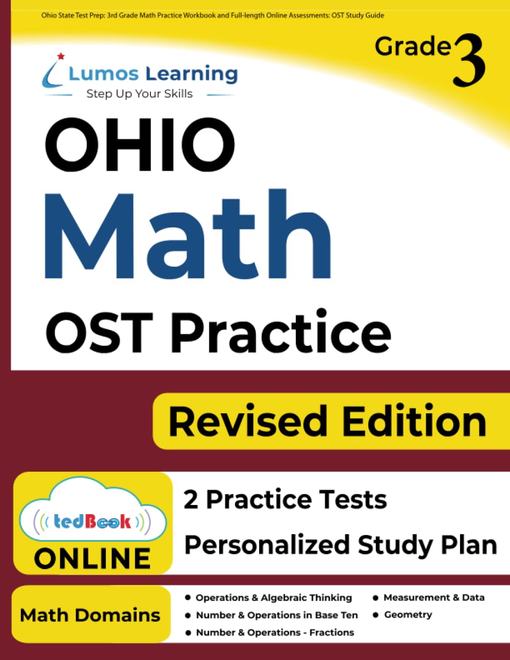 Ohio State Test Prep: 3rd Grade Math Practice Workbook and Fulllength Online Assessments: OST Study Guide,Used
