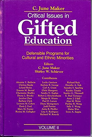 Defensible Programs for Cultural and Ethnic Minorities: 002 (Critical Issues in Gifted Education, Vol 2),Used