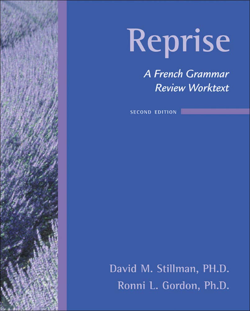 Reprise: A French Grammar Review Worktext,New