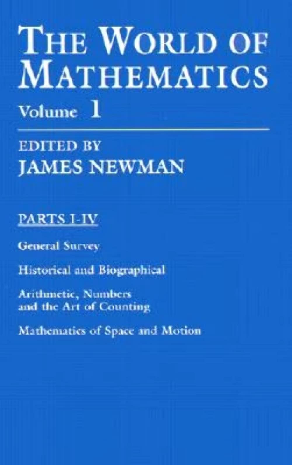 The World of Mathematics, Vol. 1 (Volume 1) (Dover Books on Mathematics),Used