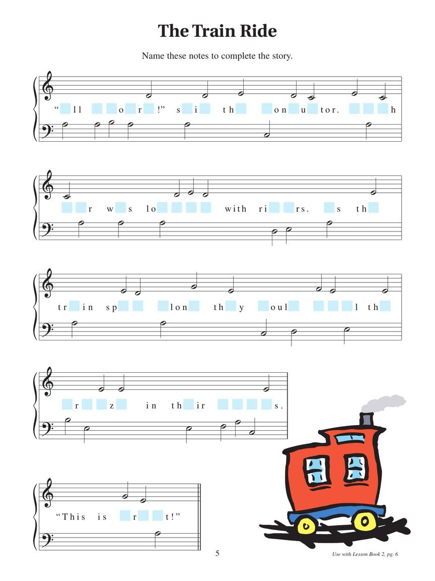 Notespeller For Piano  Book 2  Hal Leonard Student Piano Library  Fun And Engaging Music Reading Workbook For Early Intermediat,Used