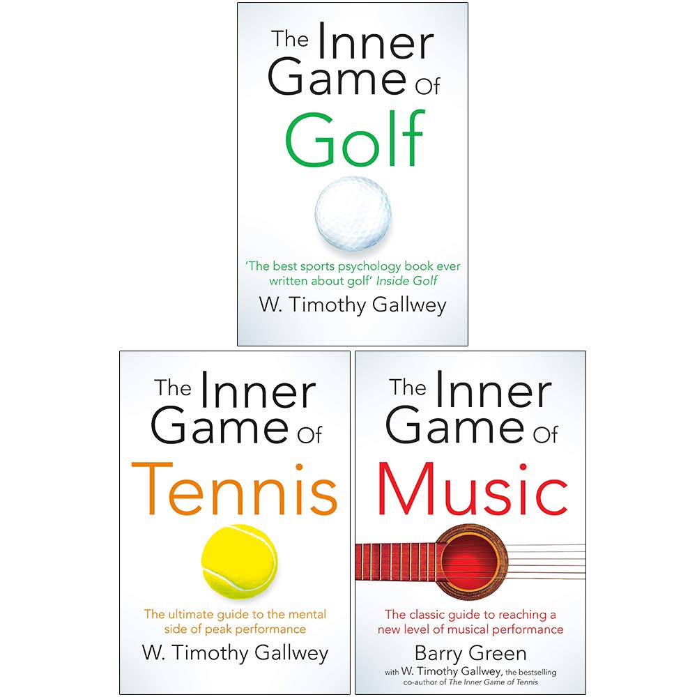 W Timothy Gallwey Collection 3 Books Set (The Inner Game of Golf, The Inner Game of Tennis, The Inner Game of Music),Used