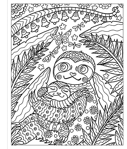 Zendoodle Coloring: Sleepy Sloths: Calm Creatures to Color and Display,Used