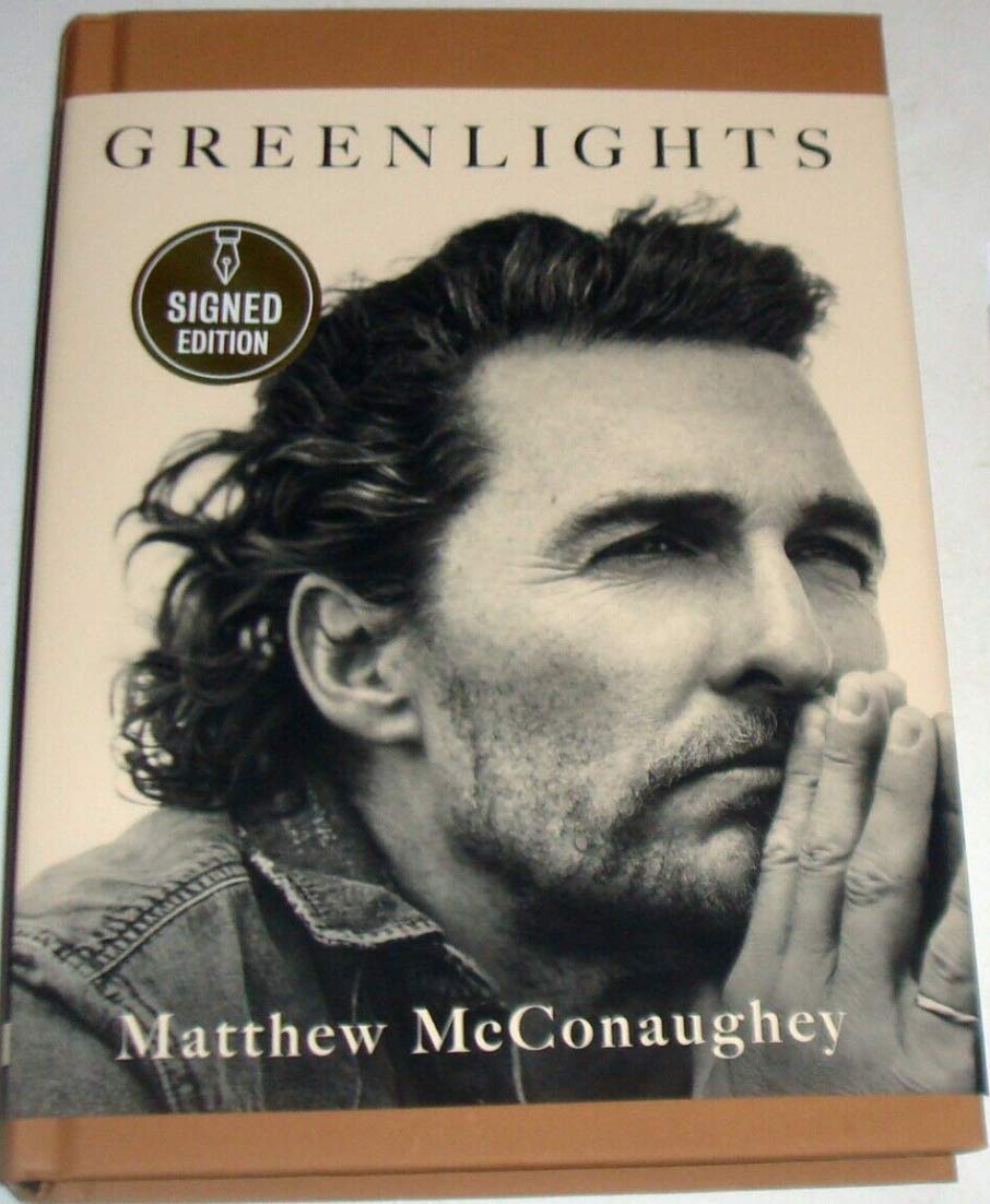 Green light SIGNED EDITION Matthew McConaughey first edition