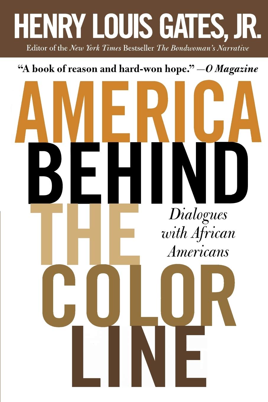 America Behind The Color Line: Dialogues with African Americans,Used