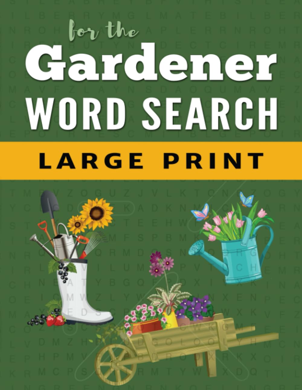 Word Search Puzzle Book For Gardeners: Large Print Word Find Puzzles for Adults (Large Print Brain Games),Used