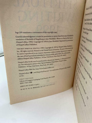 The Best Spiritual Writing 1999,Used