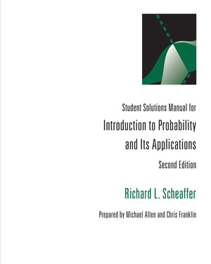 Introduction to Probability and It's Applications (Student Solutions Manual),Used