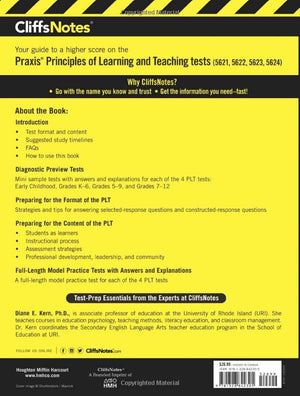 CliffsNotes Praxis Principles of Learning and Teaching, Third Edition (CliffsNotes Test Prep),Used