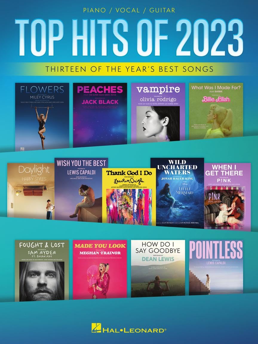 Top Hits of 2023  Arranged for Piano/Vocal/Guitar,Used
