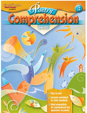 Poetry Comprehension Skills: Reproducible Grade 3,Used