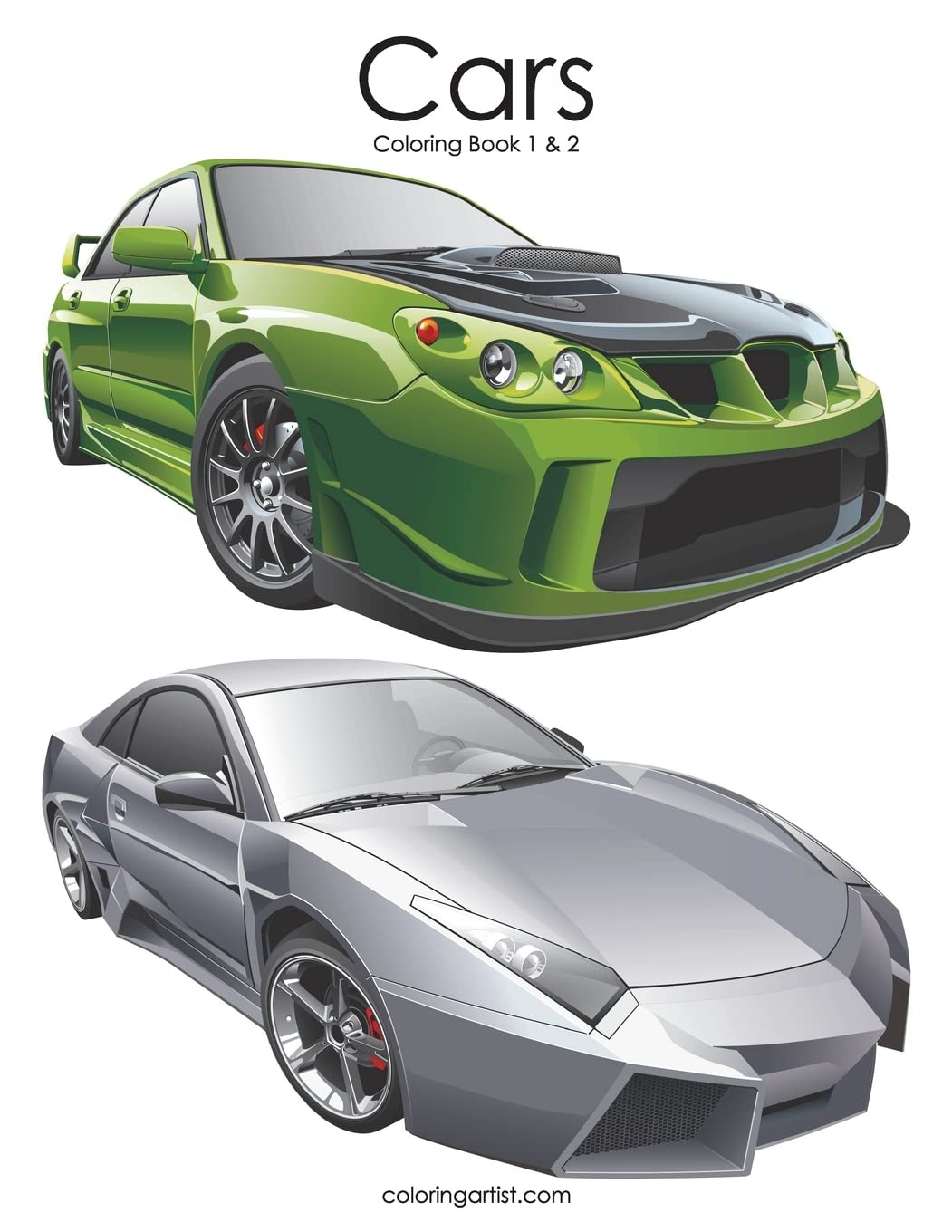 Cars Coloring Book 1 & 2,Used