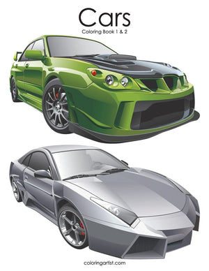 Cars Coloring Book 1 & 2,Used