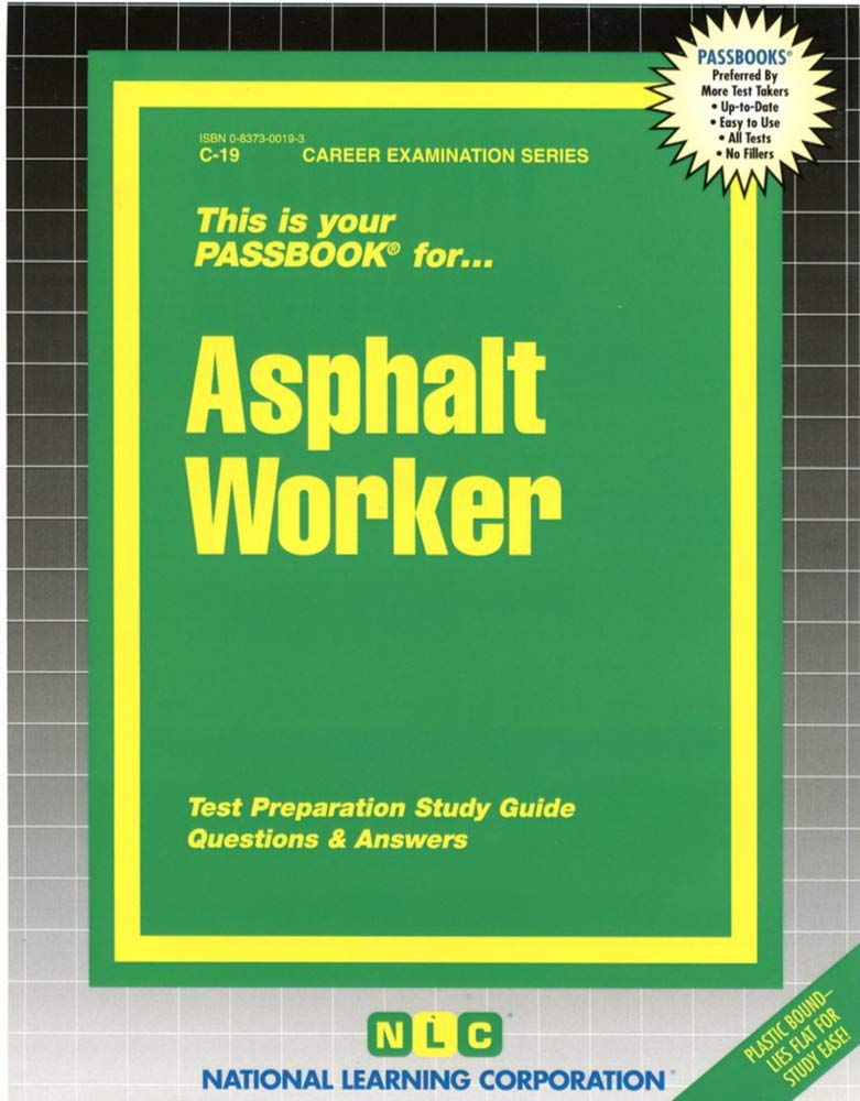 Asphalt Worker(Passbooks) (Career Examination Series),Used