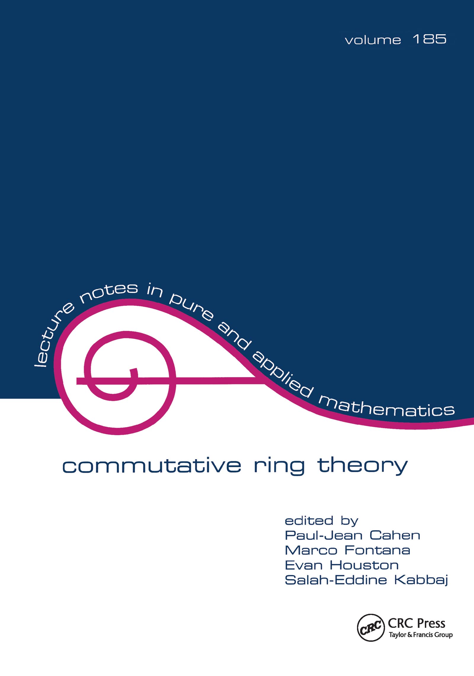 Commutative Ring Theory (Volume 185) (Lecture Notes In Pure And Applied Mathematics),Used