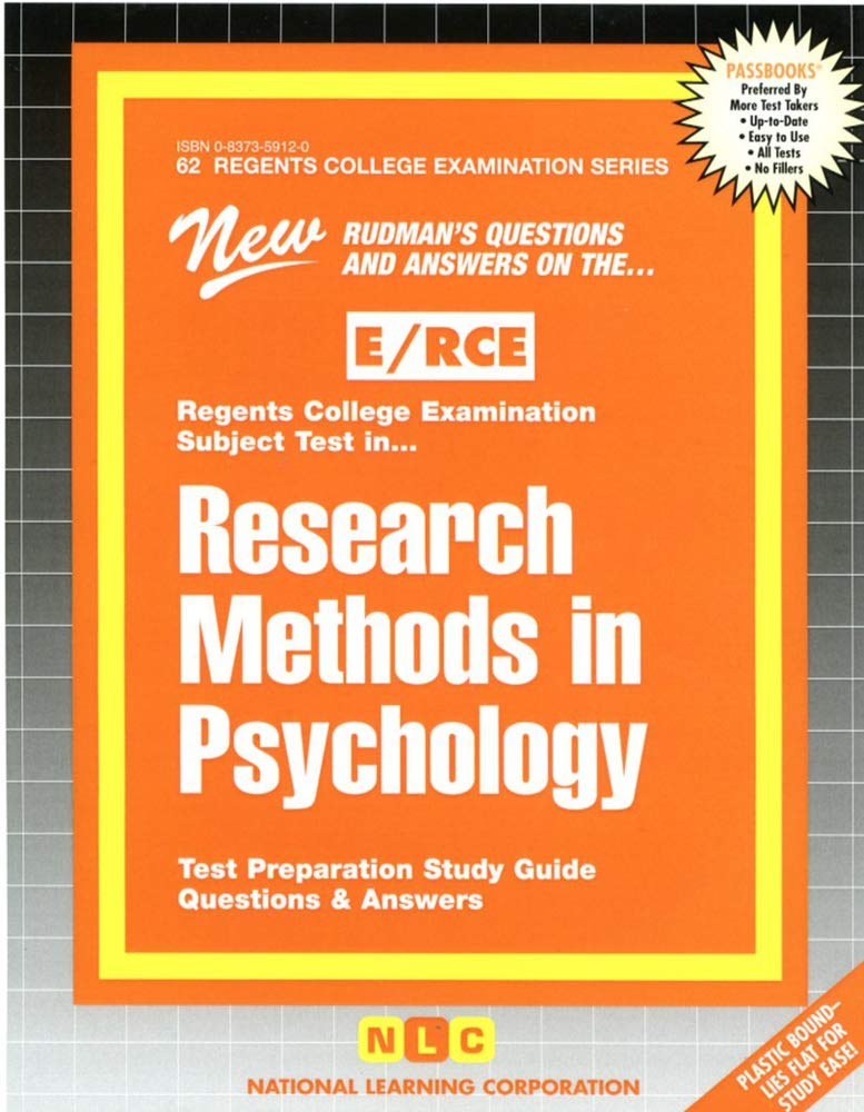 Research Methods in Psychology (Excelsior/Regents College Examination),Used