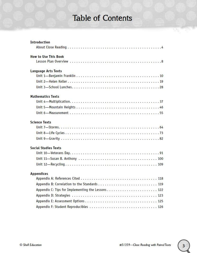 Close Reading with Paired Texts Level 3,Used