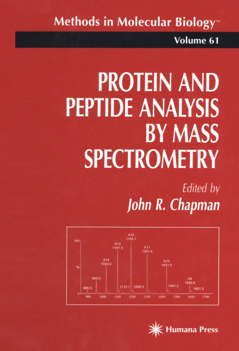 Protein and Peptide Analysis by Mass Spectrometry (Methods in Molecular Biology, 61),Used