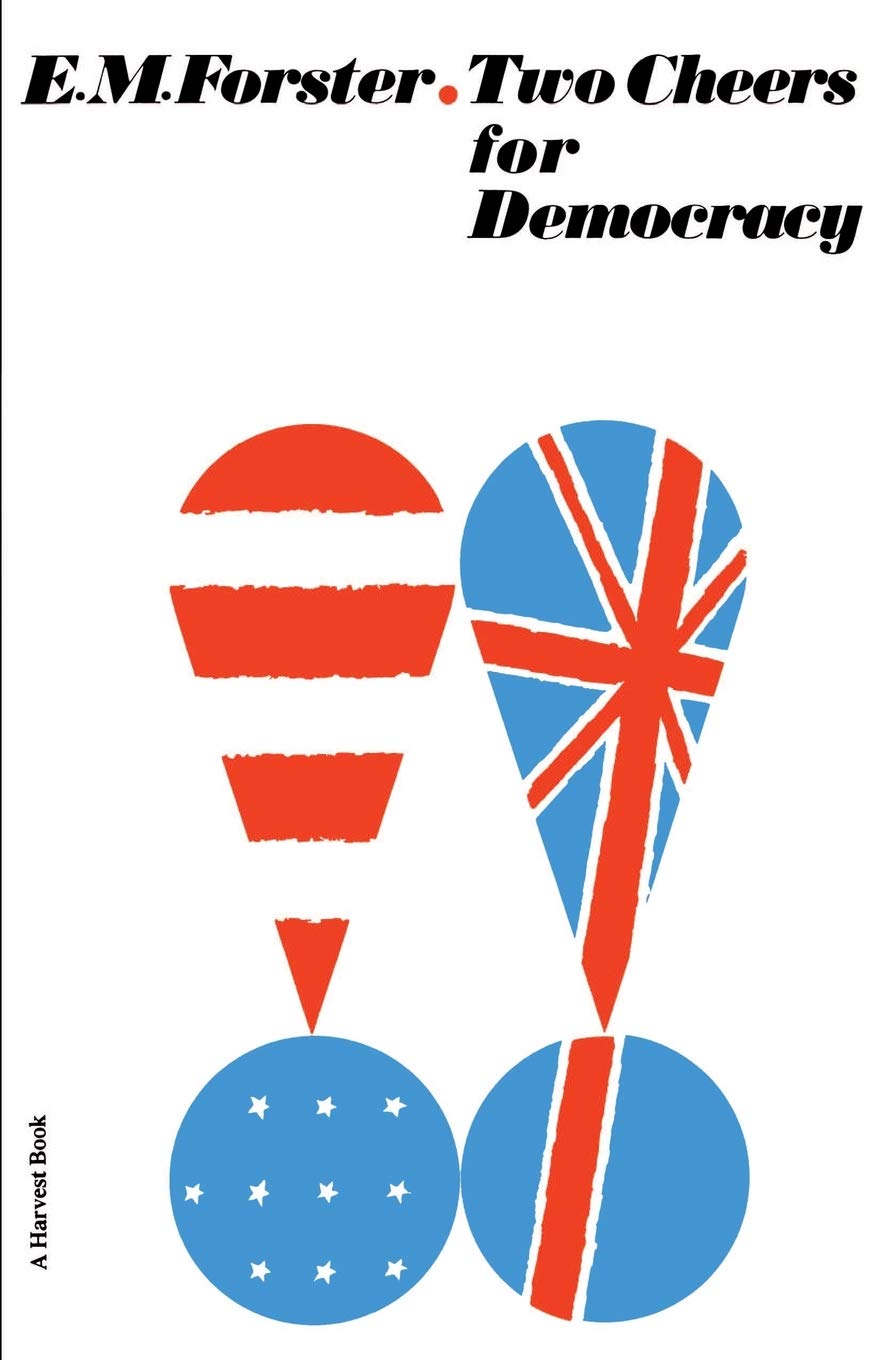 Two Cheers For Democracy (Harvest Book),Used