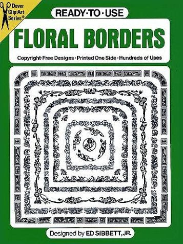 ReadytoUse Floral Borders (Dover Clip Art ReadytoUse),Used