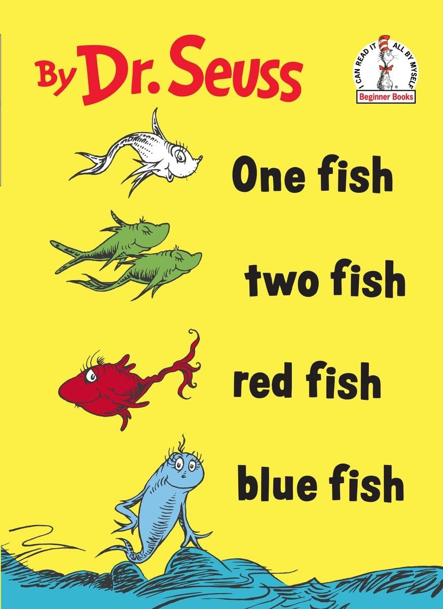 One Fish Two Fish Red Fish Blue Fish (Beginner Books),Used