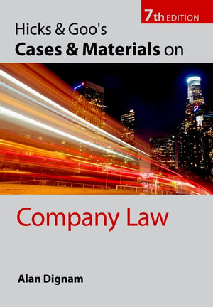 Hicks & Goo's Cases and Materials on Company Law,Used