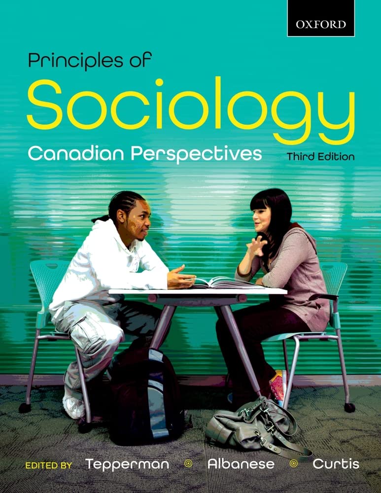 Principles of Sociology: Canadian Perspectives,Used