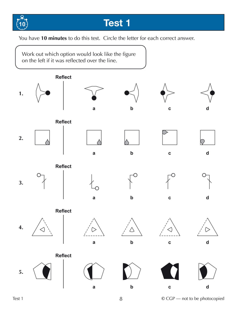 New 11+ CEM 10Minute Tests: NonVerbal Reasoning  Ages 910 (with Online Edition) (CGP 11+ CEM),Used