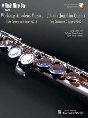 Mozart  Flute Concerto No. 2 in D Major, K. 314; Quantz  Flute Concerto in G Major (Book/Online Audio),New
