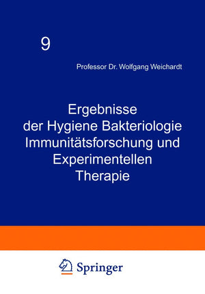 Ergebnisse der Hygiene Bakteriologie Immunittsforschung und Experimentellen Therapie: Neunter Band (German Edition),Used