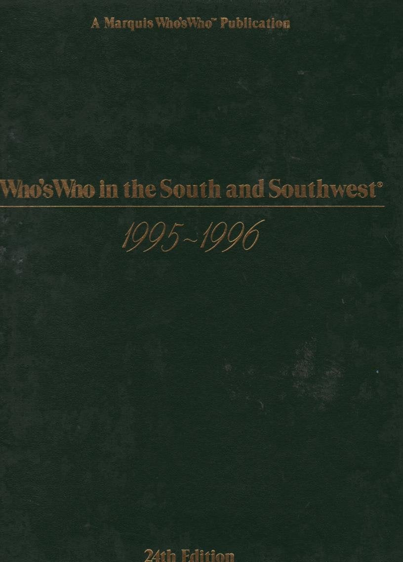 Who's Who in the South and Southwest 19951996 (Who's Who in the South & Southwest),Used