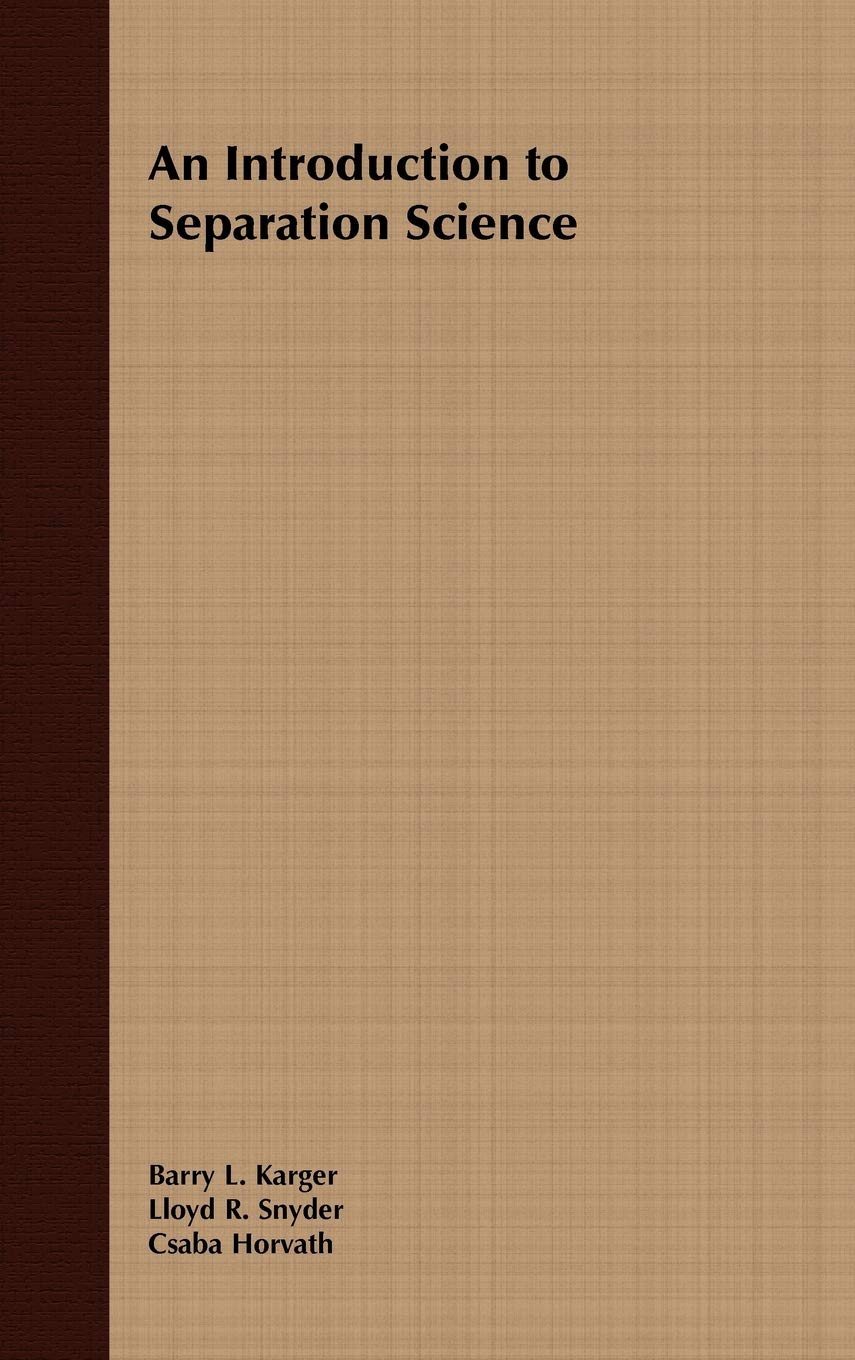 Introduction to Separation Science,Used