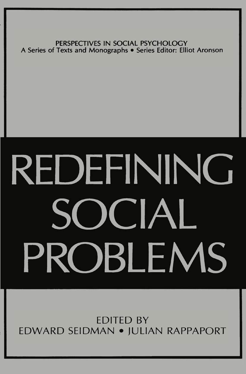 Redefining Social Problems (Perspectives in Social Psychology),Used