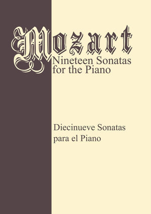 Mozart 19 Sonatas  Complete: Piano Solo,Used