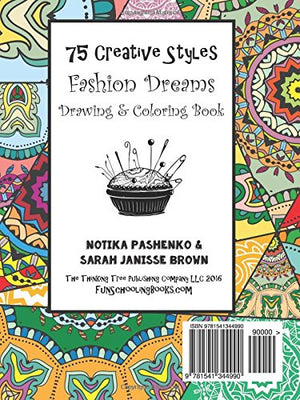 Just for Teen Girls  Design a Dress  Drawing & Coloring Book: 75 Creative Styles  Fashion Dreams,Used