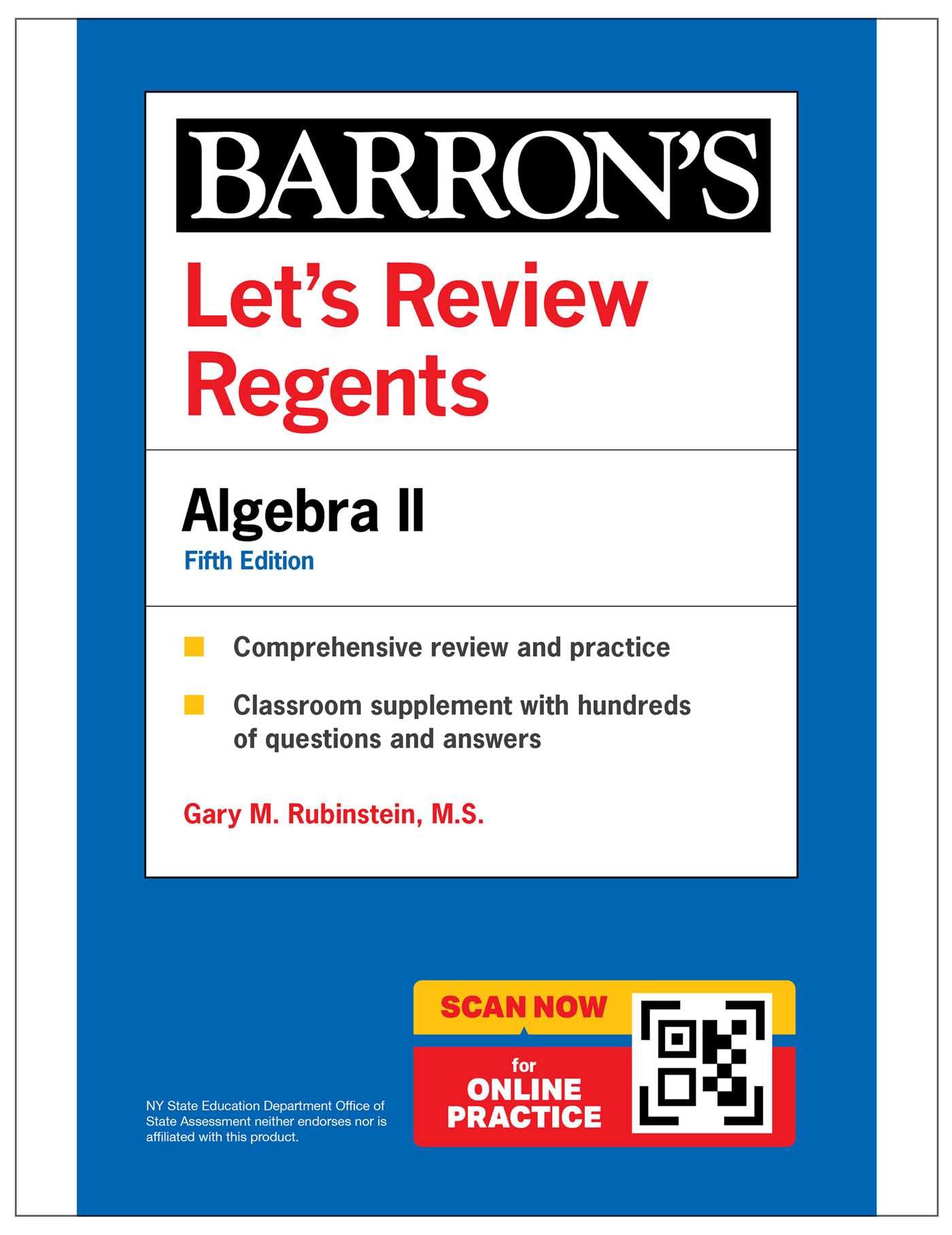 LetS Review Regents: Algebra Ii, Fifth Edition (BarronS New York Regents)