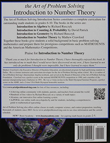 Introduction to Number Theory (Art of Problem Solving Introduction),Used