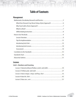 Getting to the Roots of Mathematics Vocabulary Levels 68 (Getting to the Roots of ContentArea Vocabulary),Used